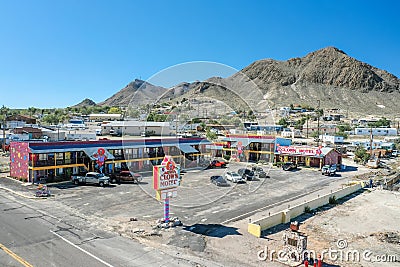 The Clown Motel, a themed lodge. Editorial Stock Photo