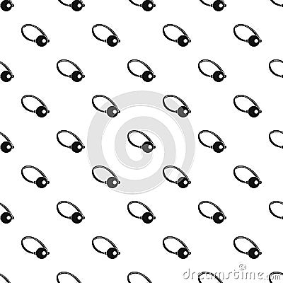 Clown nose pattern, simple style Vector Illustration