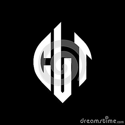CLT circle letter logo design with circle and ellipse shape. CLT ellipse letters with typographic style. The three initials form a Vector Illustration