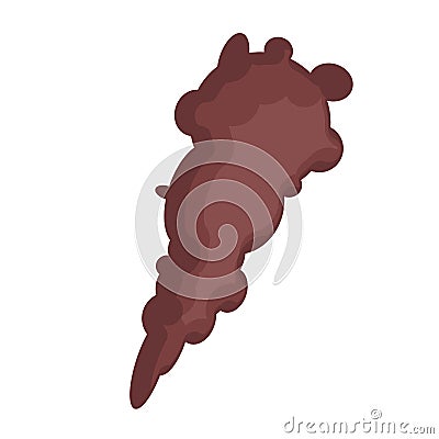 Club Caveman isolated. Prehistoric Cudgel. Stone age weapon Vector Illustration