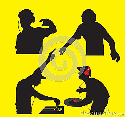 Club Dj Vector Illustration