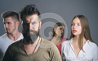 Club for people with problems. family psychologist therapy. Hopes and wishes. depression and suicidal tendencies girls Stock Photo