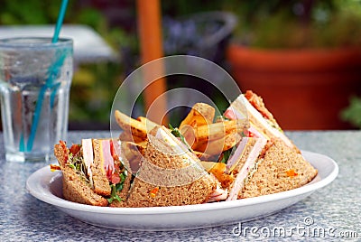 Club Sandwich Stock Photo