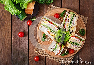 Club sandwich Stock Photo