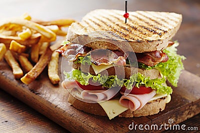 Club sandwich Stock Photo