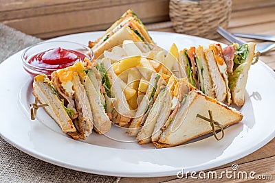 Club Sandwich Stock Photo