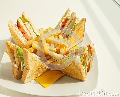 Club Sandwich Stock Photo