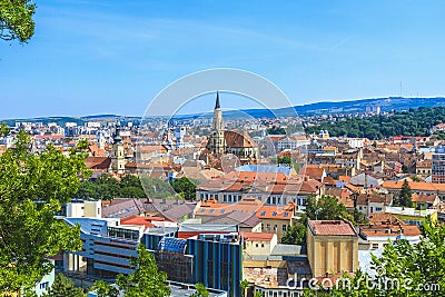 Cluj-Napoca city Editorial Stock Photo