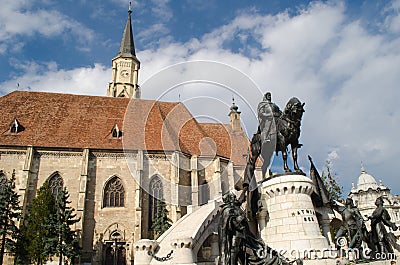 Cluj-Napoca city center Stock Photo