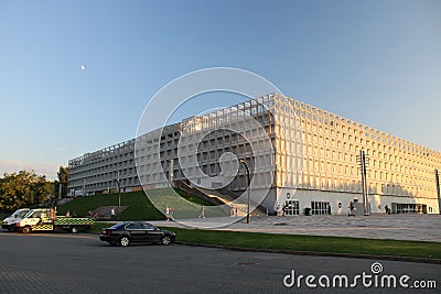 BT Arena in sunset, golden hour Editorial Stock Photo