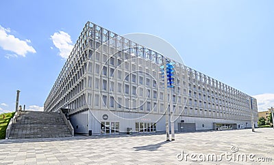 The Multipurpose or Polyvalent Hall also called BT Arena in Cluj-Napoca, Transylvaia region of Romania Editorial Stock Photo