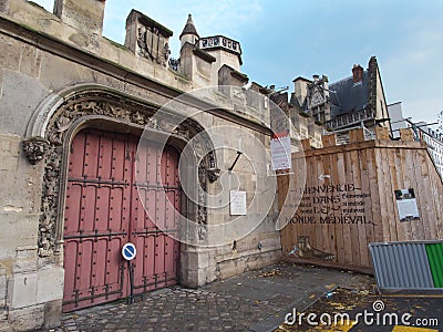 Cluny museum or National Museum of the Middle Ages Editorial Stock Photo