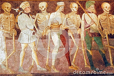Clusone, fresco Stock Photo