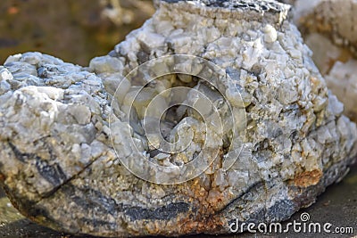 Cluster of calcite crystals Stock Photo