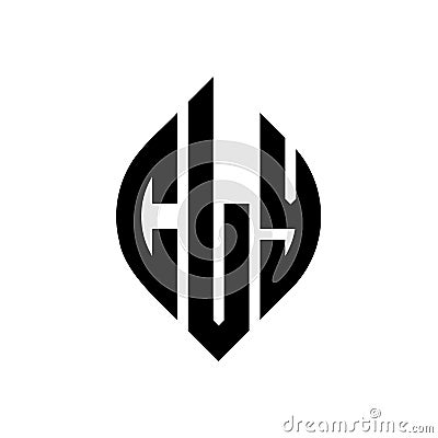 CLY circle letter logo design with circle and ellipse shape. CLY ellipse letters with typographic style. The three initials form a Vector Illustration