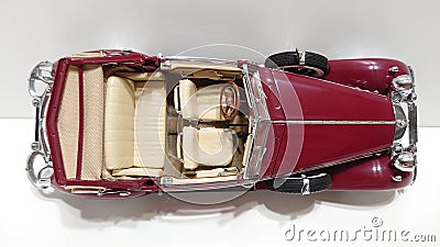 Cmc 1/24 scale model car - Horch 853 Cabriolet, retro classic vehicle ancestor of the German auto industry legend Audi Editorial Stock Photo