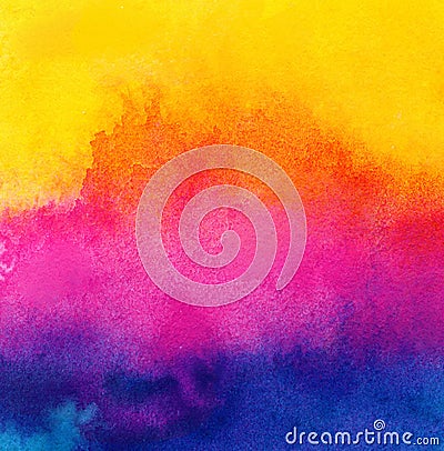 Cmky watercolor paint background texture detail Stock Photo