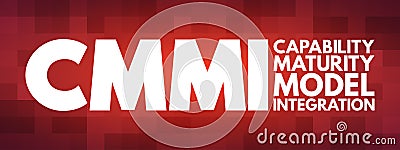 CMMI - Capability Maturity Model Integration acronym, technology concept background Stock Photo
