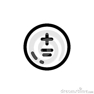 cmos vector icon. computer component icon outline style. perfect use for logo, presentation, website, and more. simple modern icon Vector Illustration