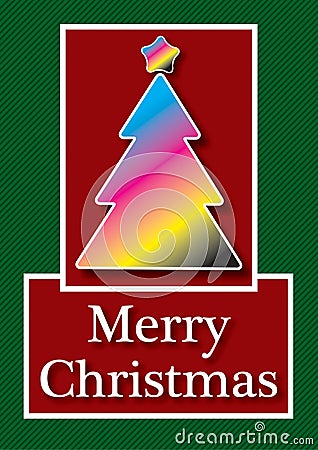 CMYK christmas card Stock Photo