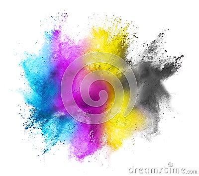 CMYK colored cloud Stock Photo