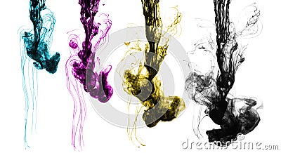 CMYK colors concept Stock Photo