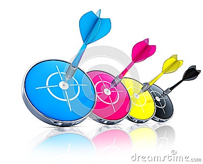 Cmyk concept Stock Photo