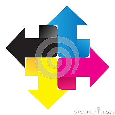 Cmyk logo Vector Illustration