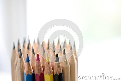 Cmyk pencils Stock Photo