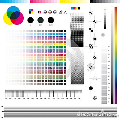 Cmyk Print utilities Vector Illustration