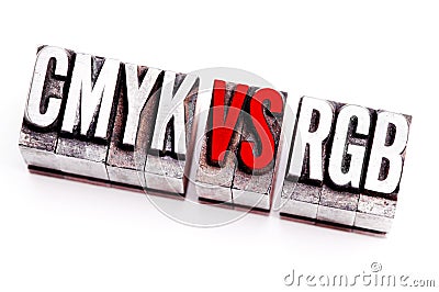 CMYK vs RGB Stock Photo