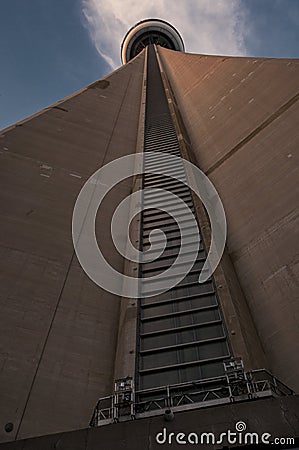 CN tower base detail Editorial Stock Photo