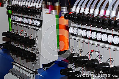 Cnc embroider machine Stock Photo