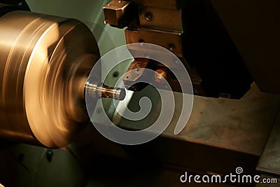 CNC lathe machine Stock Photo