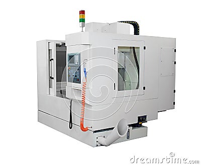 CNC lathe machine Stock Photo