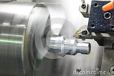 CNC lathe machine Turning machine Stock Photo