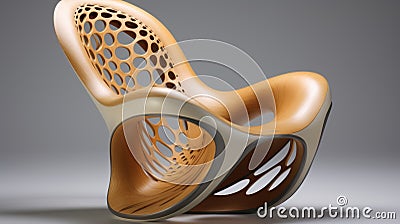 Cnc machine crafting unique furniture design integrating technology in everyday objects Stock Photo