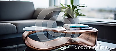 Cnc machine crafting unique furniture design, showcasing technology integration in everyday objects Stock Photo