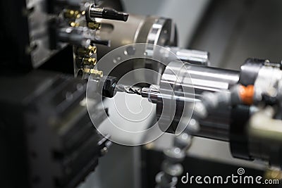 CNC machining center spindle Stock Photo