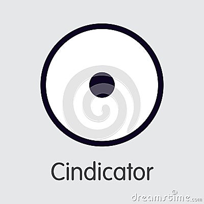 CND - Cindicator. The Logo of Money or Market Emblem. Vector Illustration