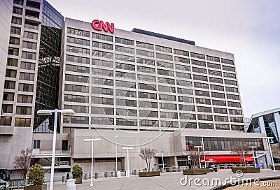 CNN Center headquarter in downtown Editorial Stock Photo