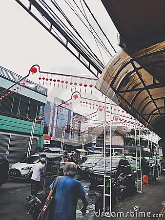 CNY vibes in Bogor, Indonesia Editorial Stock Photo