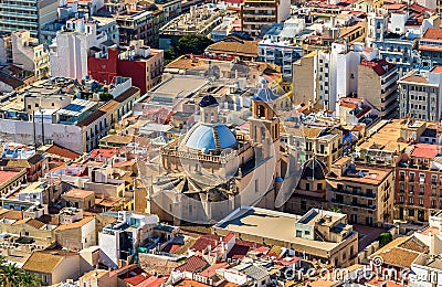 Co-cathedral of Saint Nicholas de Bari in Alicante, Spain Stock Photo