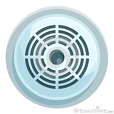 Co smoke sensor icon cartoon vector. Alarm fire Vector Illustration