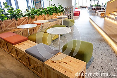 Co-Working Space with luxury comfortable design for work Stock Photo