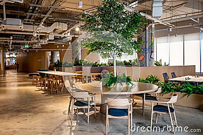 Co-Working Space with luxury comfortable design for work Editorial Stock Photo