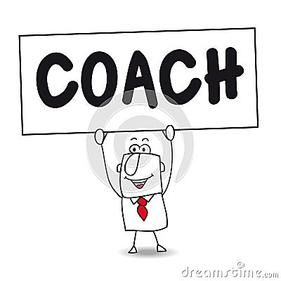 The coach Vector Illustration