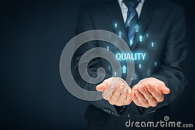 Coach motivate to quality improvement Stock Photo