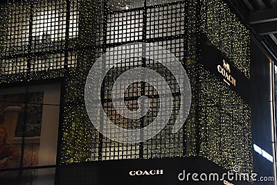 Coach store on Fifth Avenue in Manhattan, New York Editorial Stock Photo