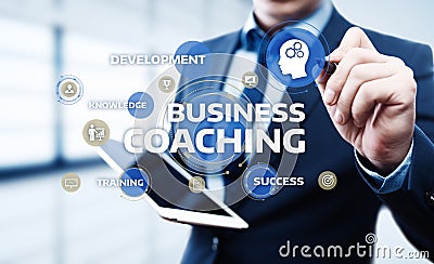 Coaching Mentoring Education Business Training Development E-learning Concept Stock Photo